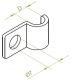 UDF14 Uchwyt kabla fi14mm 1,2mm E90 BAKS 405514 -zdjęcie numer 3