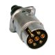 Wtyk przyczepy aluminium 12V 7P WTY0628 / LXS19 -zdjęcie numer 1