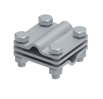 101312 Złącze krzyżowe drut 4xM8/30 L-55 GROMTOR