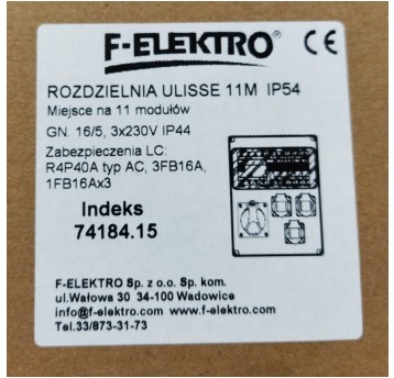 74184.15 Roz. ULISSE IP54 z zabezpieczeniami LC