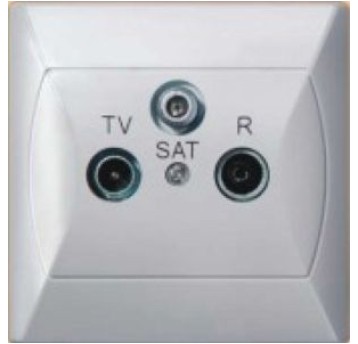 AKCENT biały GPA-AS gn. RTV-SAT OSPEL