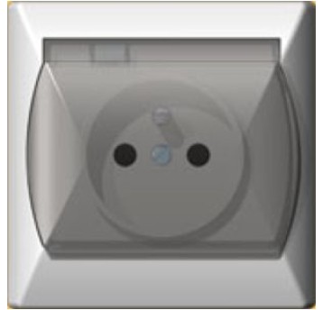 AKCENT biały GPH-1AZ gn.IP44+klap.dymna OSPEL