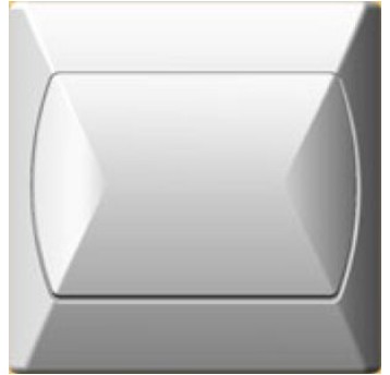 AKCENT biały ŁP-1A/00 łącznik pojedynczy OSPEL