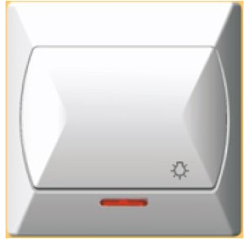 AKCENT biały ŁP-6AS łącz.podś. dzwonek OSPEL