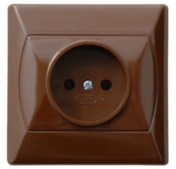 AKCENT brąz GP-1A/24 gniazdo.poj.bu OSPEL