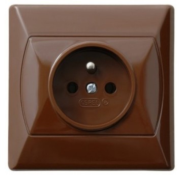 AKCENT brąz GP-1AZ/24 gniazdo poj.zu. OSPEL