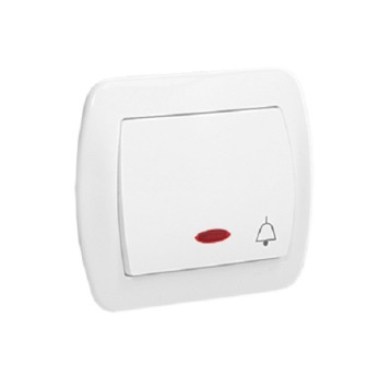 AKORD biały AD1L/11 Przyc.podś.dzwonkowy KONTAKT