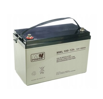 Akumulator AGM 12V/100Ah MWL 100-12 MW POWER