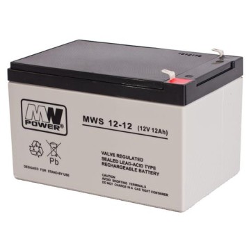 Akumulator AGM 12V/12Ah MWS 12-12 MWp 117293