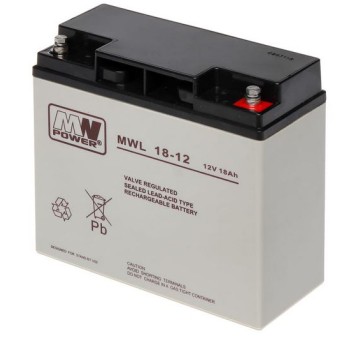 Akumulator AGM 12V/18Ah MWL 18-12 MWp 116852