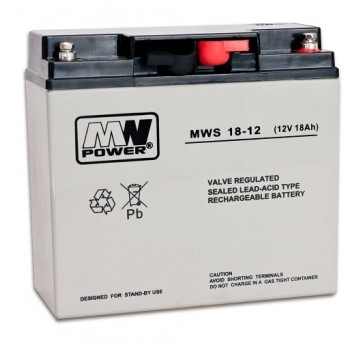Akumulator AGM 12V/18Ah MWS 18-12 MWp 117248