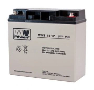 Akumulator AGM 12V/18Ah MWS 18-12F MWp 133316