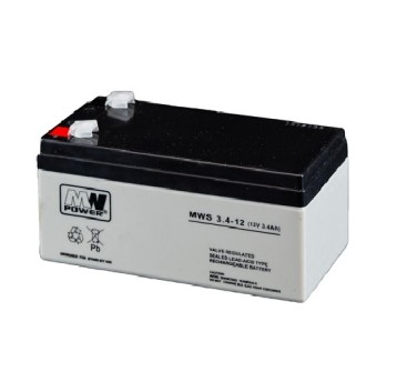 Akumulator AGM 12V/ 3,4Ah MWs 3,4-12 MWpower
