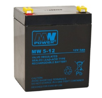 Akumulator AGM 12V/ 5Ah MW 5-12L MWpower 113301