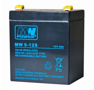 Akumulator AGM 12V/ 5Ah MWS 5-12 MWpower 111734