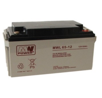 Akumulator AGM 12V/65Ah MWL 65-12 MW POWER
