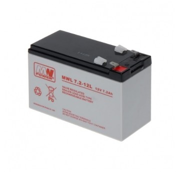 Akumulator AGM 12V/ 7,2Ah MWL 7,2-12L MWp 168899