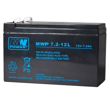 Akumulator AGM 12V/ 7,2Ah MWP 7,2-12L MWp 121146