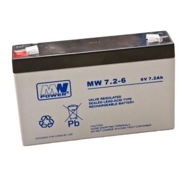 Akumulator AGM 6V/ 7,2Ah MW 7,2-6 MWpower