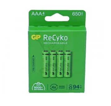 Akumulator R03 650mAh B4 ReCyko zielony (4szt) GP