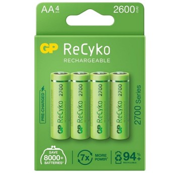 Akumulator R6 2600mAh B4 ReCyko zielony (4szt) GP