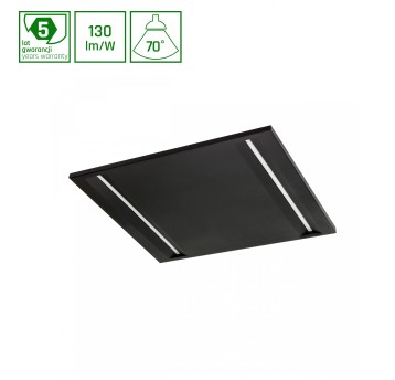 ALGINE LINE LED 60x60 NW 44W 5700lm czarna 104074