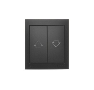 AQUACLICK czarny ACZ1/49 Przycisk żaluzjowy IP44