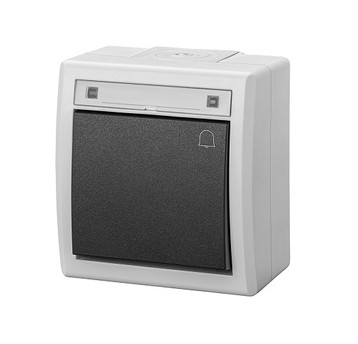 AQUANT 2K IP55 szary Przycisk dzwon. EP-Na 1205-10