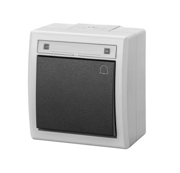 AQUANT 2K IP55 szary Przycisk dzwon. EP-Na 1205-10