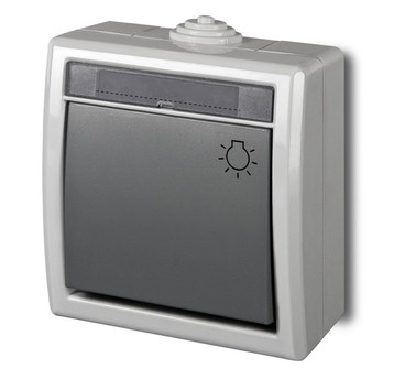 AQUANT 2K IP55 szary Przycisk światł EP-Na 5004-10