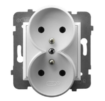 ARIA biały GP-2URZ/m/00 Gniazdo podw. zu. OSPEL