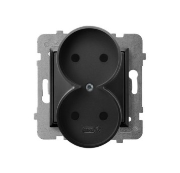 ARIA czarny GP-2UR/m/33 Gniazdo podw. bu. OSPEL