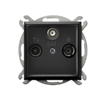 ARIA czarny GPA-US/m/33 Gniazdo RTV-SAT OSPEL