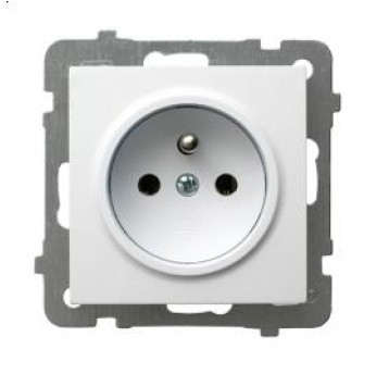 AS biały GP-1GZ/m/00 Gniazdo poj. zu. OSPEL