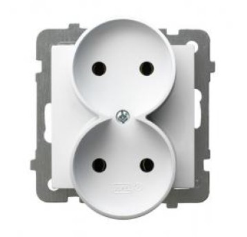 AS biały GP-2GR/m Gniazdo podw. bu. OSPEL