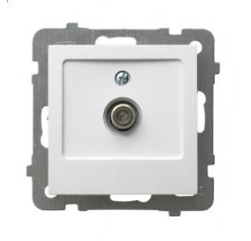 AS biały GPA-1GF/m/00 Gniazdo SAT 1 x typu F OSPEL