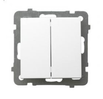 AS biały ŁP-2G/m/00 Łącznik podwójny OSPEL