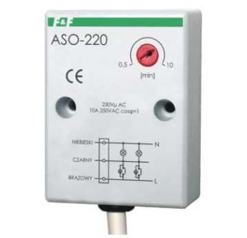 Automat schodowy ASO-220 10A 230V n/t F&F