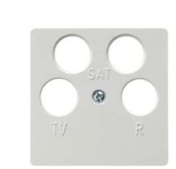 B.Kwadrat biały 148409 Płytka do R-TV-SAT-SAT 4wyj