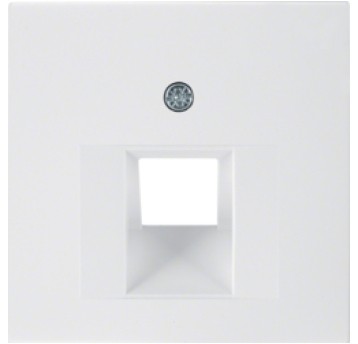 B.Kwadrat biały 5314078989 Płytka do 1xRJ BERKER