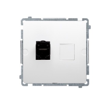 BASIC biały BM61.01/11 1xRJ45 kat.6 KONTAKT