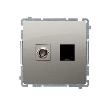 BASIC satyna BMAFRJ45.01/29 Gn. "F" + Gn. RJ45 k.6