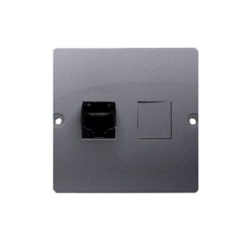 BASIC srebrny BMF51.02/43 1xRJ45 KONTAKT