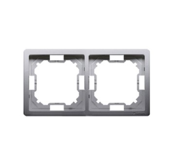 BASIC stal inox BMR2/21 Ramka 2-kr. KONTAKT