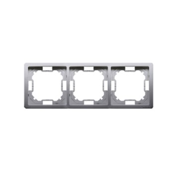BASIC stal inox BMR3/21 Ramka 3-kr. KONTAKT