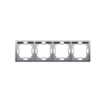 BASIC stal inox BMR4/21 Ramka 4-kr. KONTAKT