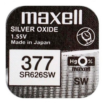 Bateria 377 srebrowa G4 / SR626SW MAXELL