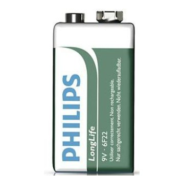 Bateria 6F22 (9V) blister LONGLIFE Philips
