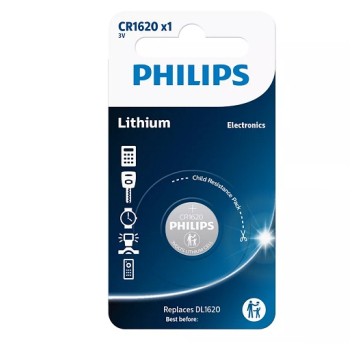 Bateria CR1620 PHILIPS 3V litowa 106130