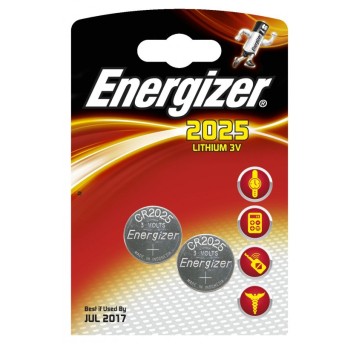 Bateria CR2025 B2 ENERGIZER 3V litowa (2szt)